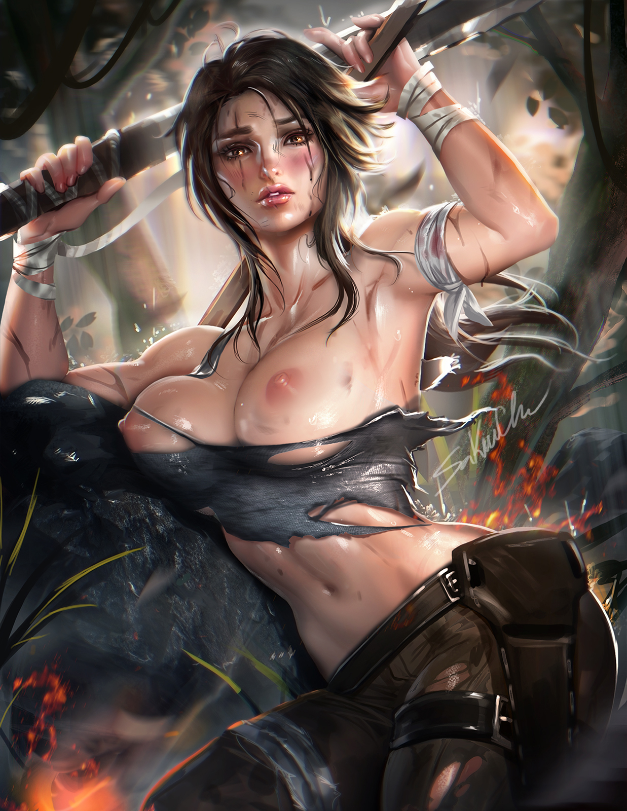 Lara Croft Sakimichan Tomb Raider