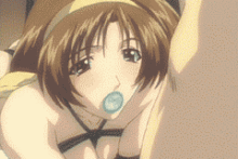 Milf Putting On Condom With Her Mouth | Hentai GIF