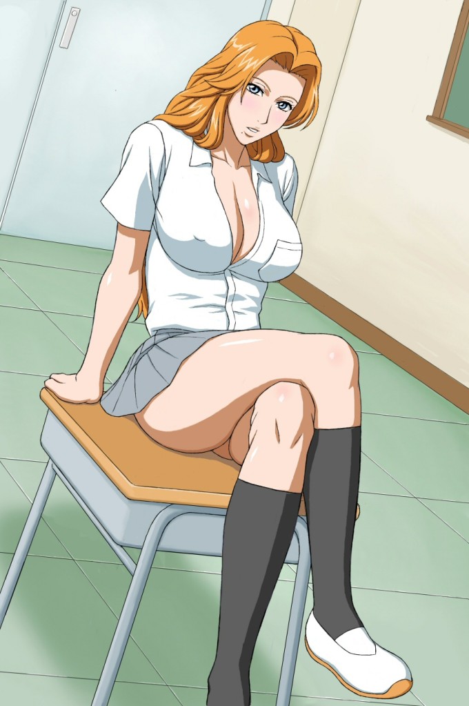 Matsumoto Sitting In A School Room | Bleach