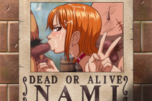 Nami Sucking Cock Poster | One Piece Hentai Image