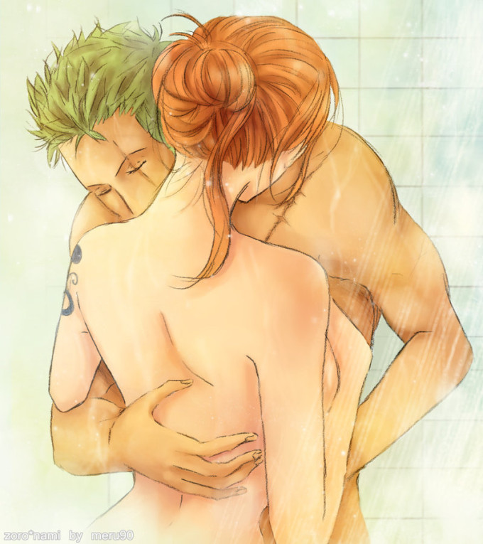 Nami And Zoro In The Shower | One Piece Hentai Image