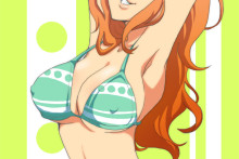 Nami's Nipples | One Piece Hentai Image