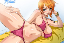 Nami Posing In her Bikini | One Piece Hentai Image