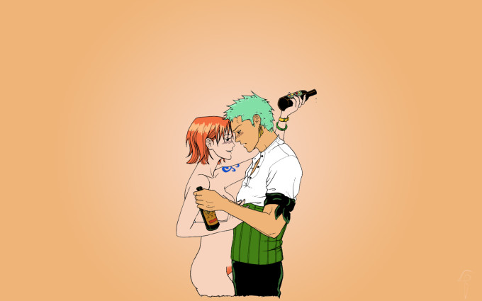 Nami And Zoro Drunk | One Piece Hentai Image