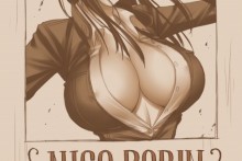 Nico Robin Wanted Poster | One Piece Hentai Image