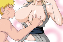 Naruto Sucking On Tsunade's Boobs | Naruto Hentai Image