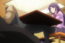 Under The Table | Hentai GIF