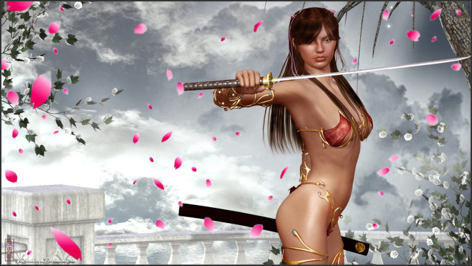 Lady Assassin Wallpaper | Hentai CGI