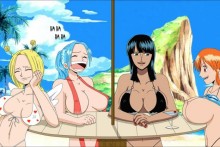 Vivi, Nami, Robin and Conis - One Piece