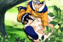 Hinata Blowing Naruto In The Forest | Naruto Hentai Image