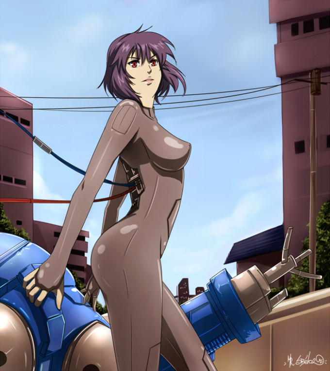 Kusanagi Motoko’s Tight Outfit – Ghost In The Shell Hentai Image