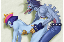 Lord Raptor Banging Hsien-Ko - Darkstalkers Hentai Image