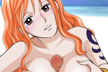 Nami's passionate boob fuck - One Piece Hentai Image