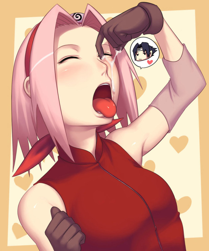 Sakura tasting cum – Naruto Hentai Image