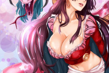 Boa Hancock's huge tits - One Piece Hentai Image