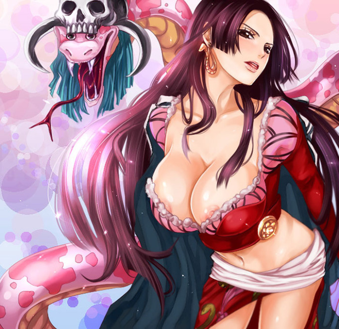 Boa Hancock’s huge tits – One Piece Hentai Image