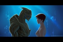 Garrus Vakarian and Female Shepard - Mass Effect Hentai Image