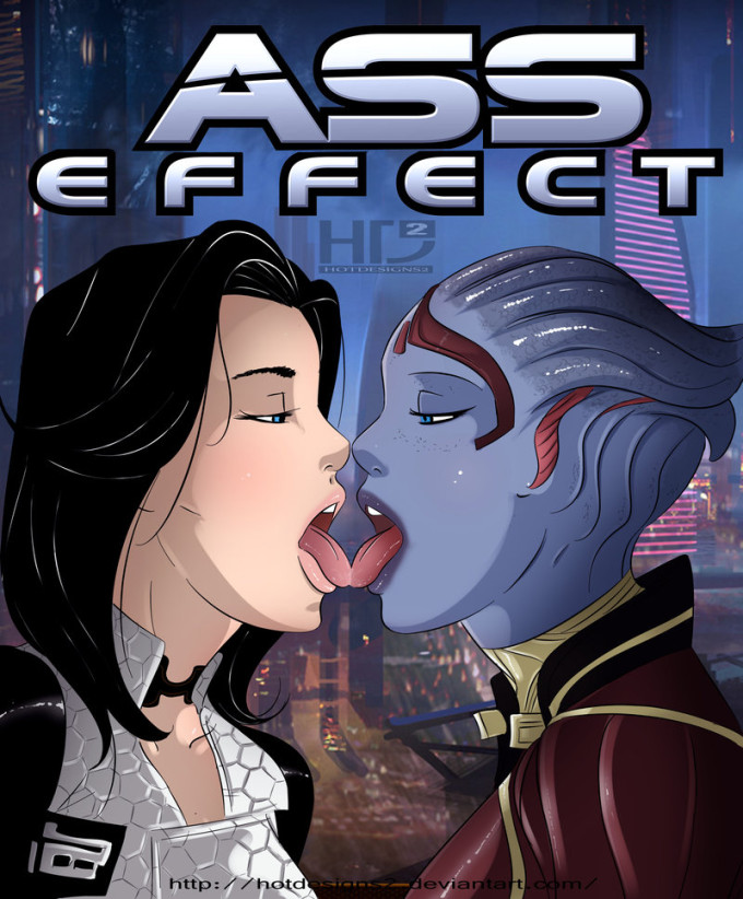 Miranda Lawson and Liara Tsoni – Mass Effect Hentai Image