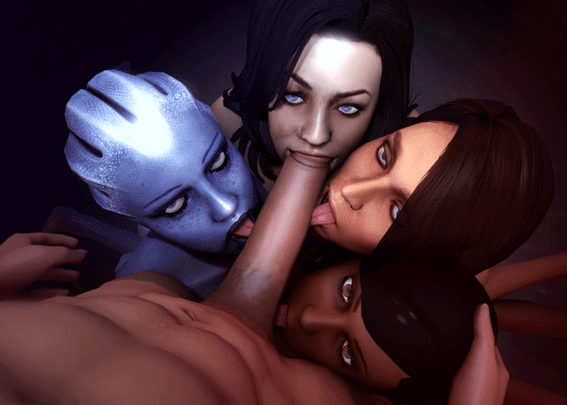 Liara T'Soni, Miranda Lawson, Samantha Traynor and Ahsley Williams - Mass Effect