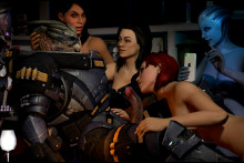 Ashley, Shepard, Garrus, Liara, Miranda and Tali - TheStrayanSnip3r - Mass Effect