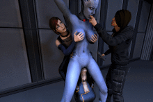 Liara T'Soni, Shepard and Miranda Lawson - Aardvark - Mass Effect