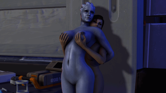 Shepard and Liara T’Soni - Mass Effect. 