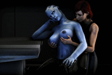 Liara T'Soni and Shepard - Aardvark - Mass Effect