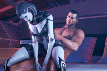 Shepard and EDI - Fugtrup - Mass Effect