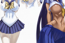 Kan'u Unchou and Sailor Uranus - Honjou Raita - Sailor Moon - Battle Vixens