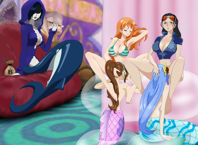 Madame Shyarly, Mero, Nami, Nico Robin and Seira – One Piece