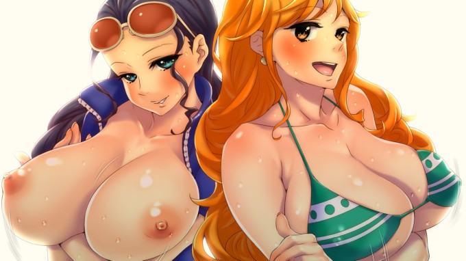 Nami and Nico Robin – Ai no Inu Koujou – One Piece