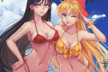 Sailor Mars and Sailor Venus - Douyougen - Sailor Moon