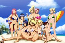 Hinata, Naruko, Sakura, Shizune, Temari, Tenten and Tsunade – Cyberunique – Naruto