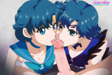 Dark Mercury and Sailor Mercury – Sailor Moon