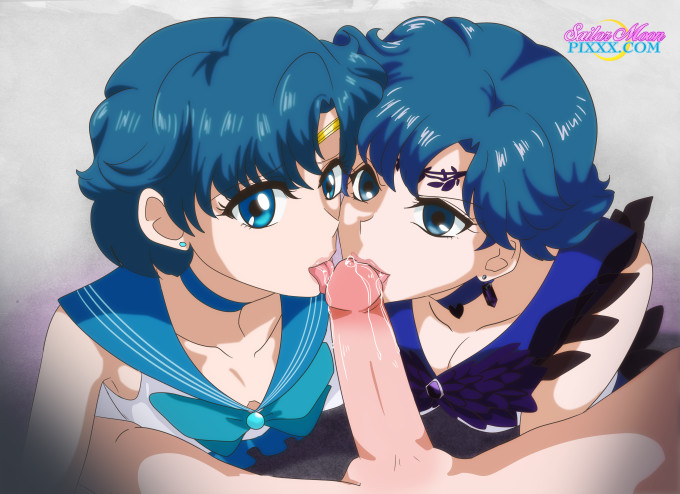 Dark Mercury and Sailor Mercury – Sailor Moon