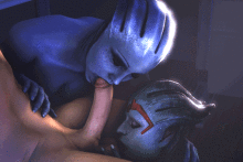 Liara T'Soni and Samara - Mass Effect