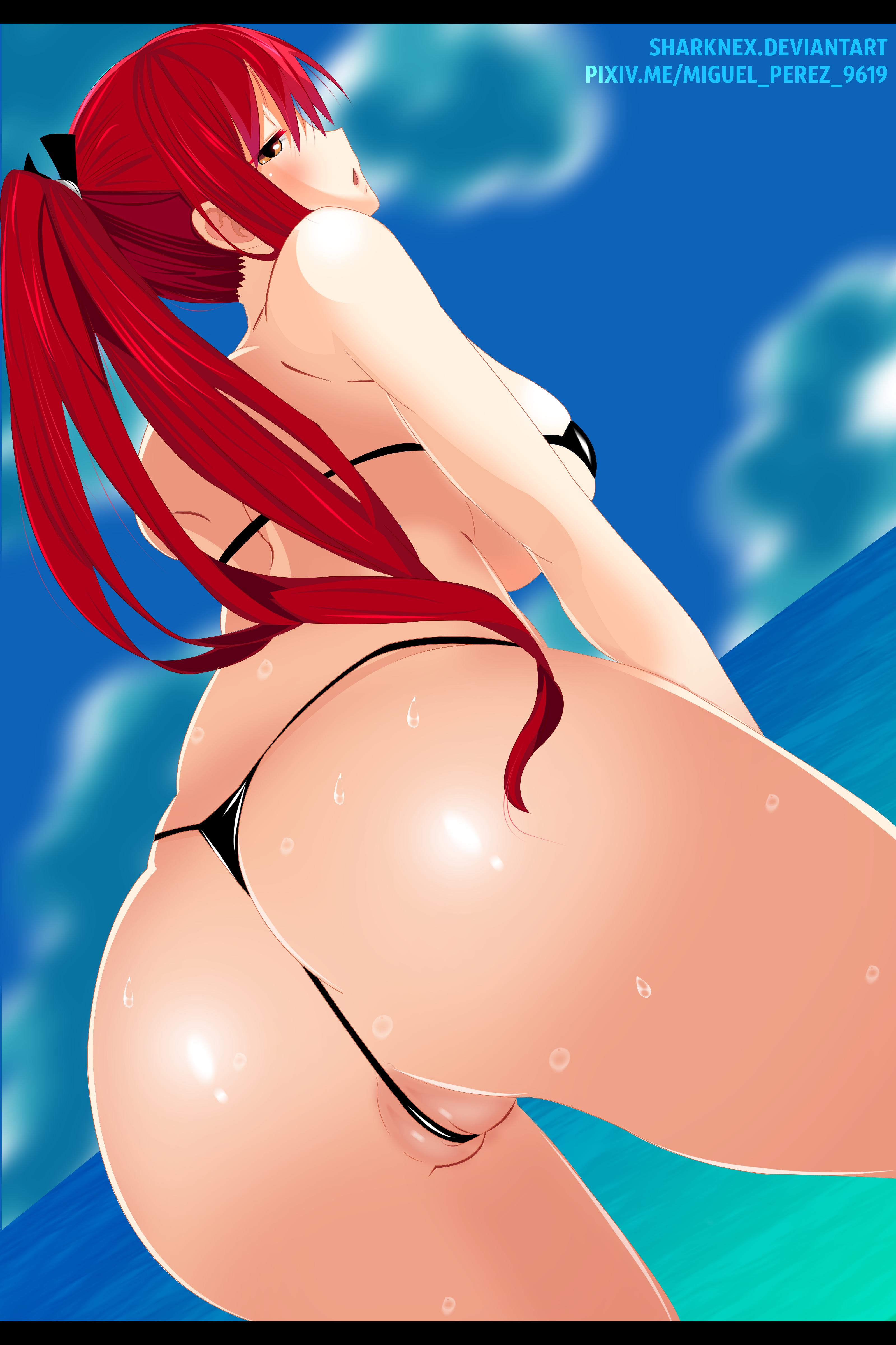 Erza scarlet butt