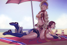 Rikku and Yuna - Reptileye - Final Fantasy X