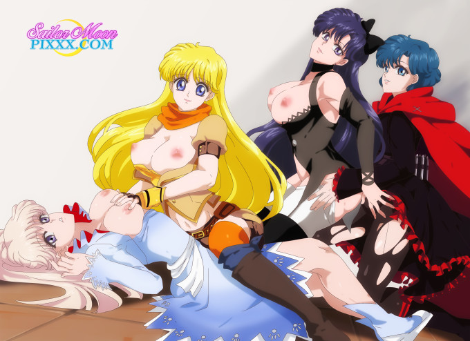 Kotono Sarashina, Sailor Venus, Sailor Mars and Sailor Mercury – RWBY – Sailor Moon