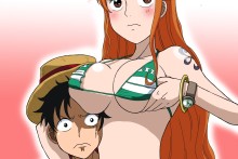 Luffy and Nami - Kakkii - One Piece