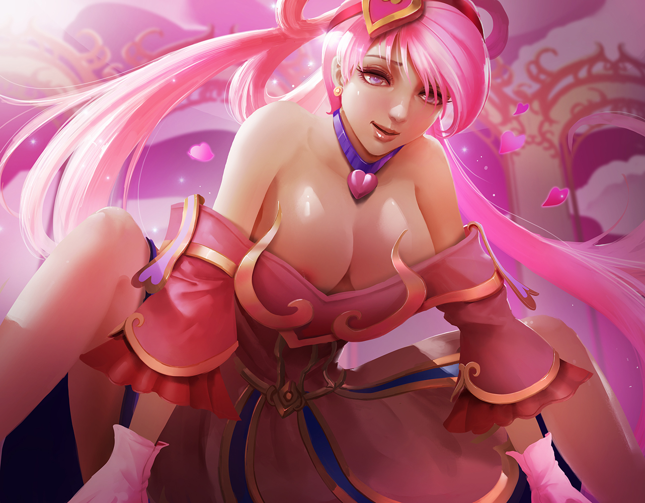 Sakimichan League Of Legends Ahri Sona Buvelle Animal Ears Naked Nipples Pubic Hair Pussy Thighhighs Uncensored