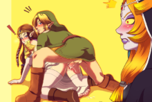 Link, Midna and Zelda - Queen-Zelda - The Legend of Zelda