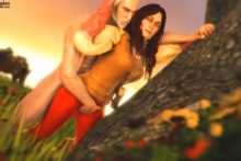 Tomira and Geralt - CakeofCakes - The Witcher 3