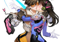 Tracer and D.Va - sohn woohyoung - Overwatch