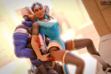 Symmetra and Soldier 76 - CakeofCakes - Overwatch