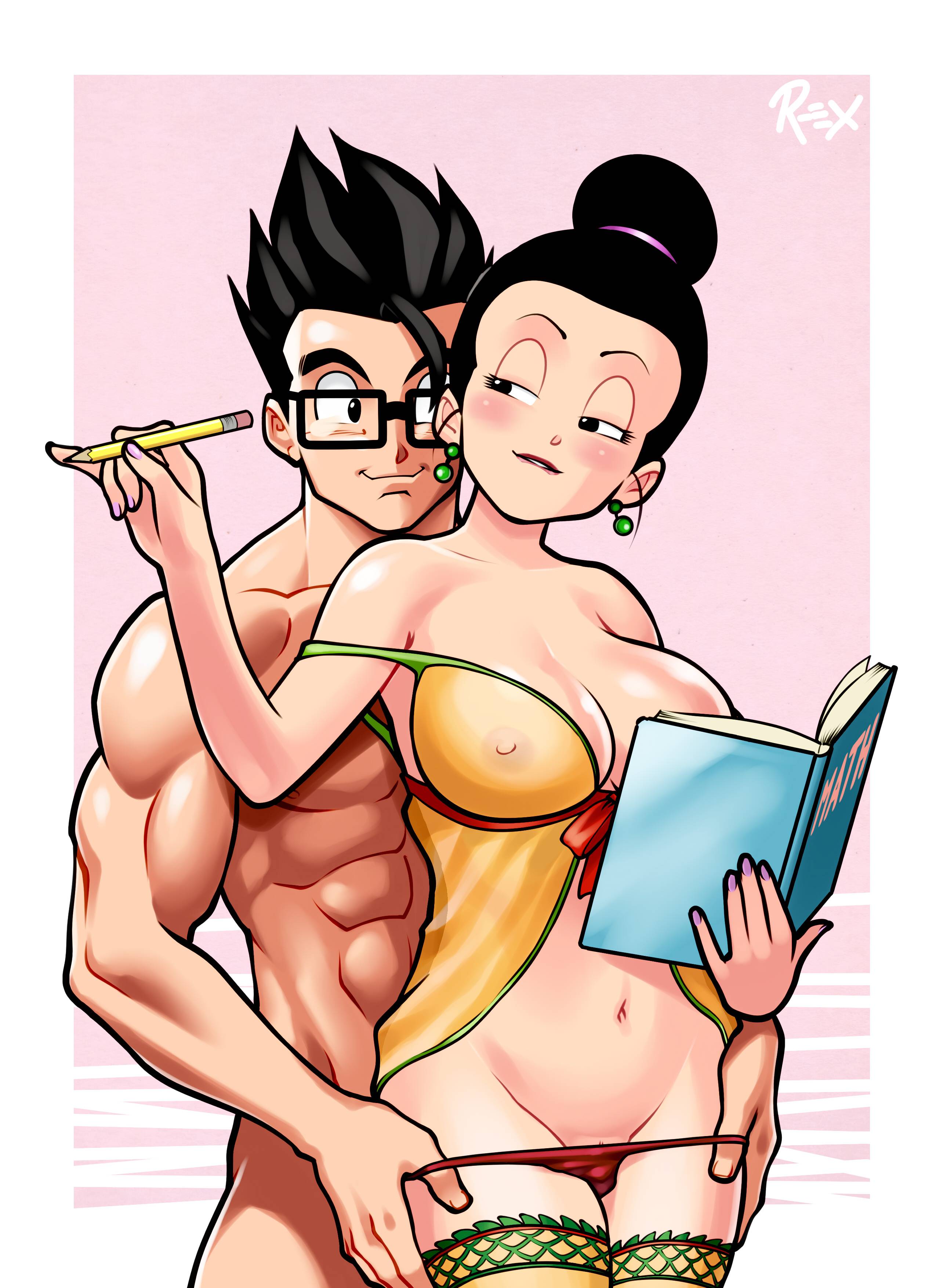 of hentai images and videos. blush, Brunette, ChiChi, Dragon Ball, incest, ...