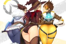 Mei, Mercy and Tracer - suko mugi - Overwatch