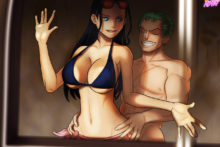 Roronoa Zoro and Nico Robin - One Piece