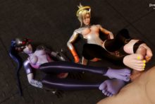 Mercy and Widowmaker - Pewposterous - Overwatch