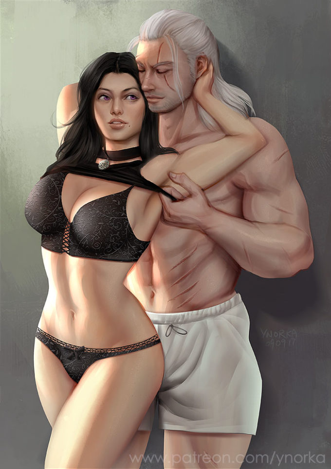 Yennefer and Geralt – Ynorka – The Witcher 3